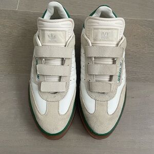 Adidas Ivy Park Platform Sneakers Cream Green Size 9